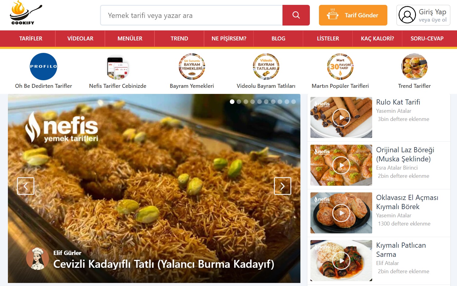 Cookify: Full-Stack Recipe Platform